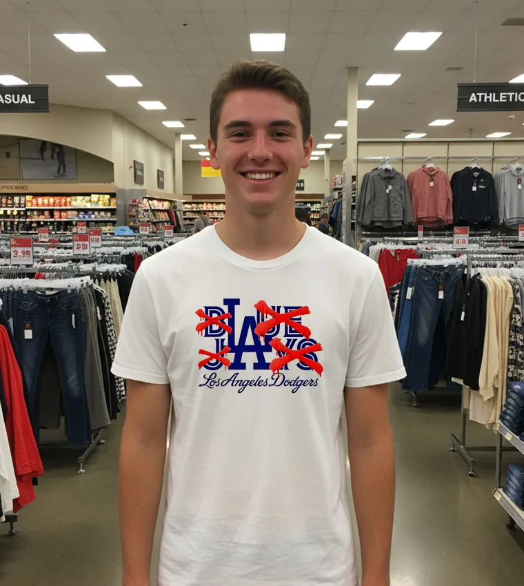 Not Blue Jays Which Is Dodgers - white-t-shirt Not Blue Jays Which Is Dodgers White T Shirt 1