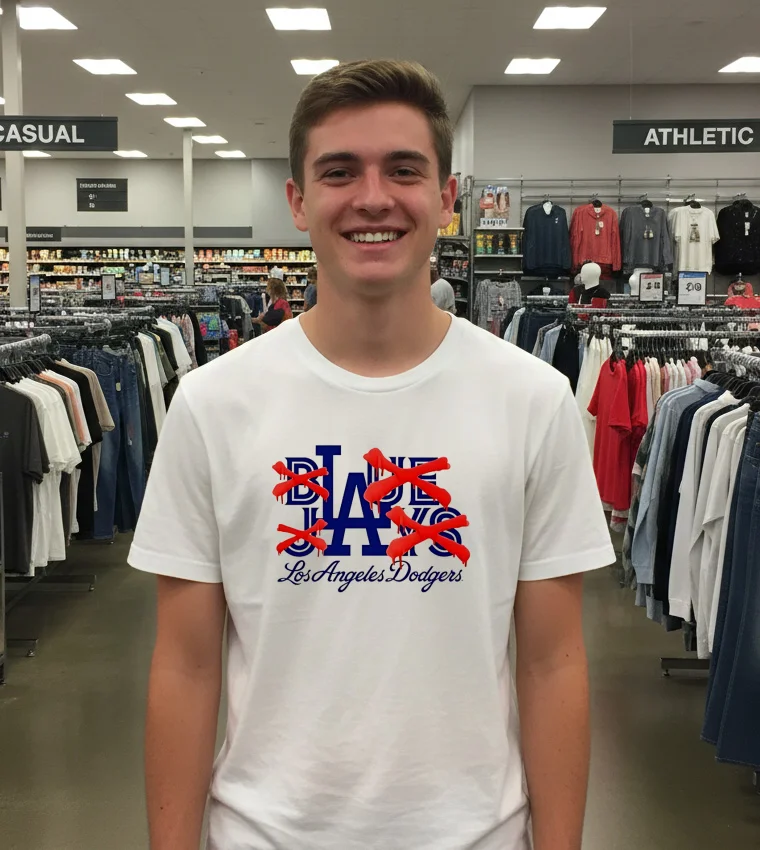 Not Blue Jays Which Is Dodgers White T Shirt 3