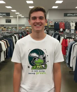 Philadelphia Eagles is not easy being green cartoon shirt