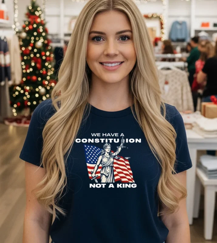 We Have A Constitution Not A King T S   Black T Shirt